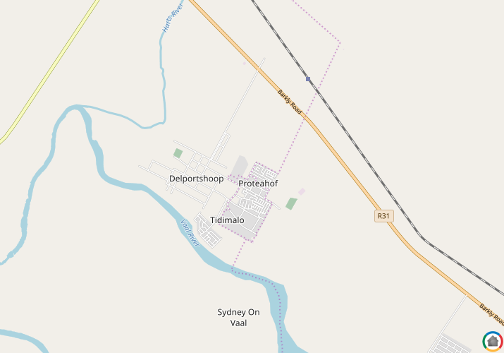 Map location of Delportshoop